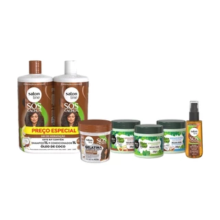 Kit completo para Hidratação com Maria Natureza e SOS Cachos em Oferta na Shopee
