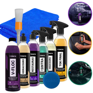Kit Lavagem Completa Automotiva Profissional Produtos Vonixx 500ml