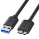 Externo USB Micro B cabo para Samsung disco rígido, cabo de dados SSD, HDD, USB 3.0