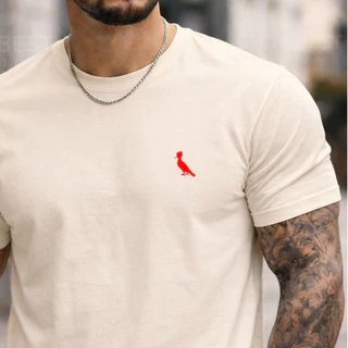 Camiseta Masculina Premium Minimalista Algodão Conforto Luxo Casual Top