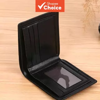 Carteira Curta Pu Textura Lichia Porta-Cartões Masculino Preto