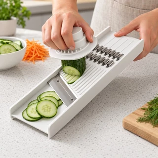 Kit Cortador De Legumes Frutas 3 Em 1 Fatiador E Ralador Manual Prático Cozinha