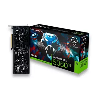 Placa De Video Gainward Geforce Rtx 5060 Ti Python Iii 16gb Gddr7 128bits Ne7506t019t1-gb2061t