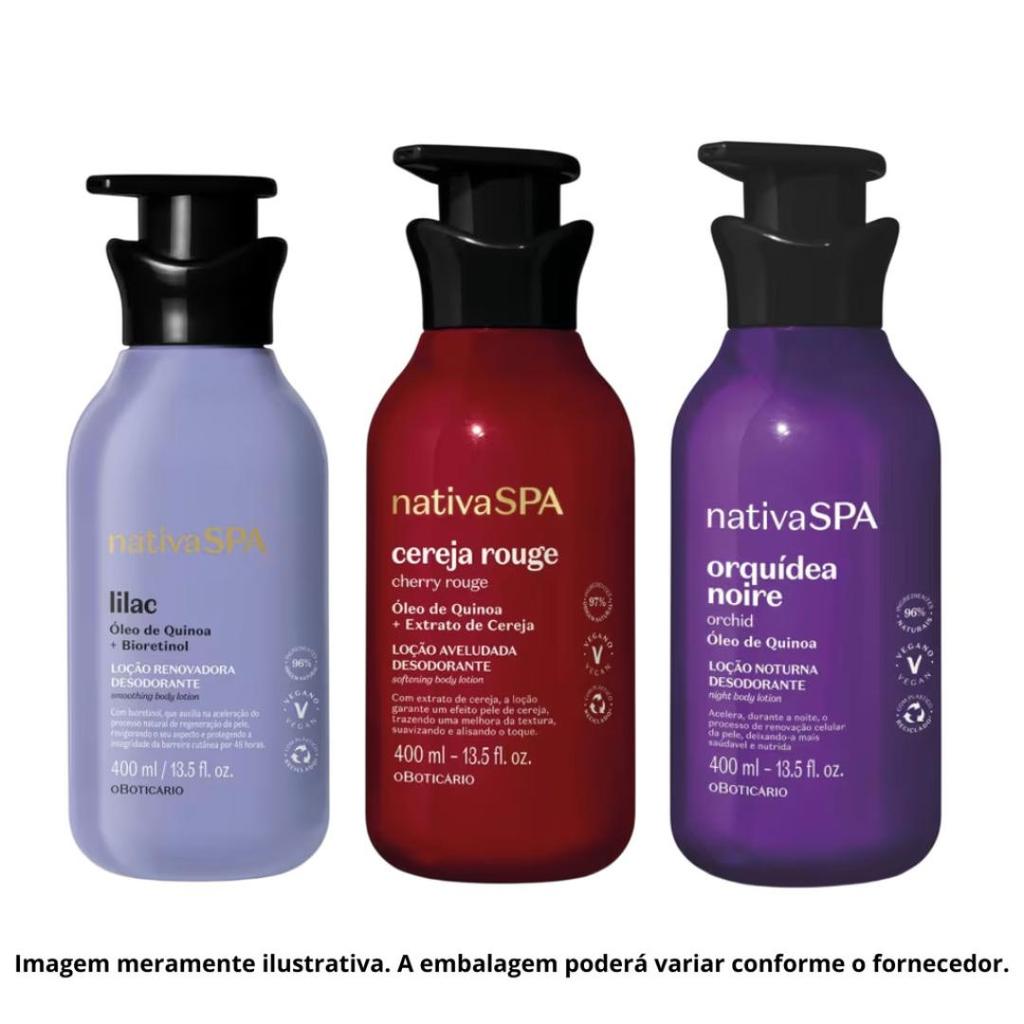 Trio Nativa Spa Hidratação Corporal 3 Unidades de 400ml