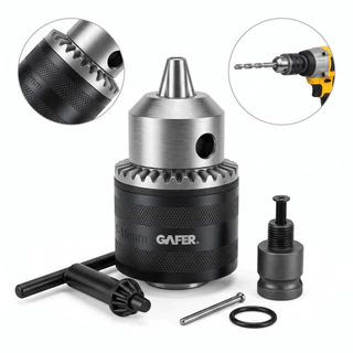 Kit Mandril 13mm 1/2 Polegada Com Chave Adaptador Soquete 5 Peças Para Furadeira Profissional Com Rosca 20 UNF