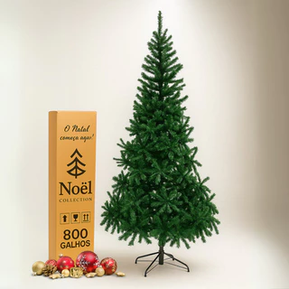 Árvore De Natal Full Cheia 1.80 Metros 800 Galhos Premium Verde-escuro