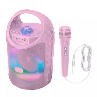 Caixa de Som Hello Kitty com Microfone Led Multimídia 60W Letron Leonora - 94508 em Oferta na Shopee
