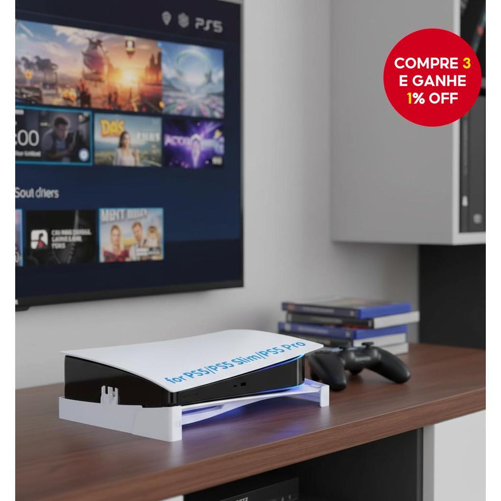 Rack Horizontal para PS5/PS5 SLIM/PS5 PRO, Base para Edição de Disco e ...