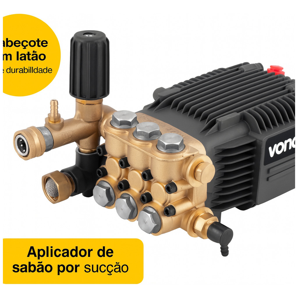 Bomba Triplex Alta Pressão 3000psi Vonder Lavadora | Shopee Brasil
