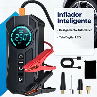 compressor De Ar Recarregável digital Portátil Para Carros, Motocicletas E Bicicletas; Indicador LED USB