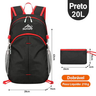 Mochila MONT Pequena Dobrável Impermeável Esportiva Unissex Compacta e Resistente Academia, Escola, Passeio ou Viagem