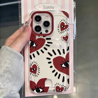 Capa Para Samsung A04 A05 A12 A13 A14 A15 A35 A52 A54 Transparente Silicone Anti-impact Capinha Olhos vermelhos