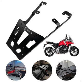 Bagageiro Suporte De Baú Bauleto Honda NC700X NC750X 2013 A 2026 Em Aço Carbono Reforçado Com Kit Fixação
