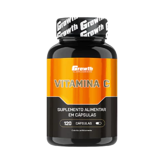 Vitamina C 120 Cápsulas - Growth Supplements Sabor Natural