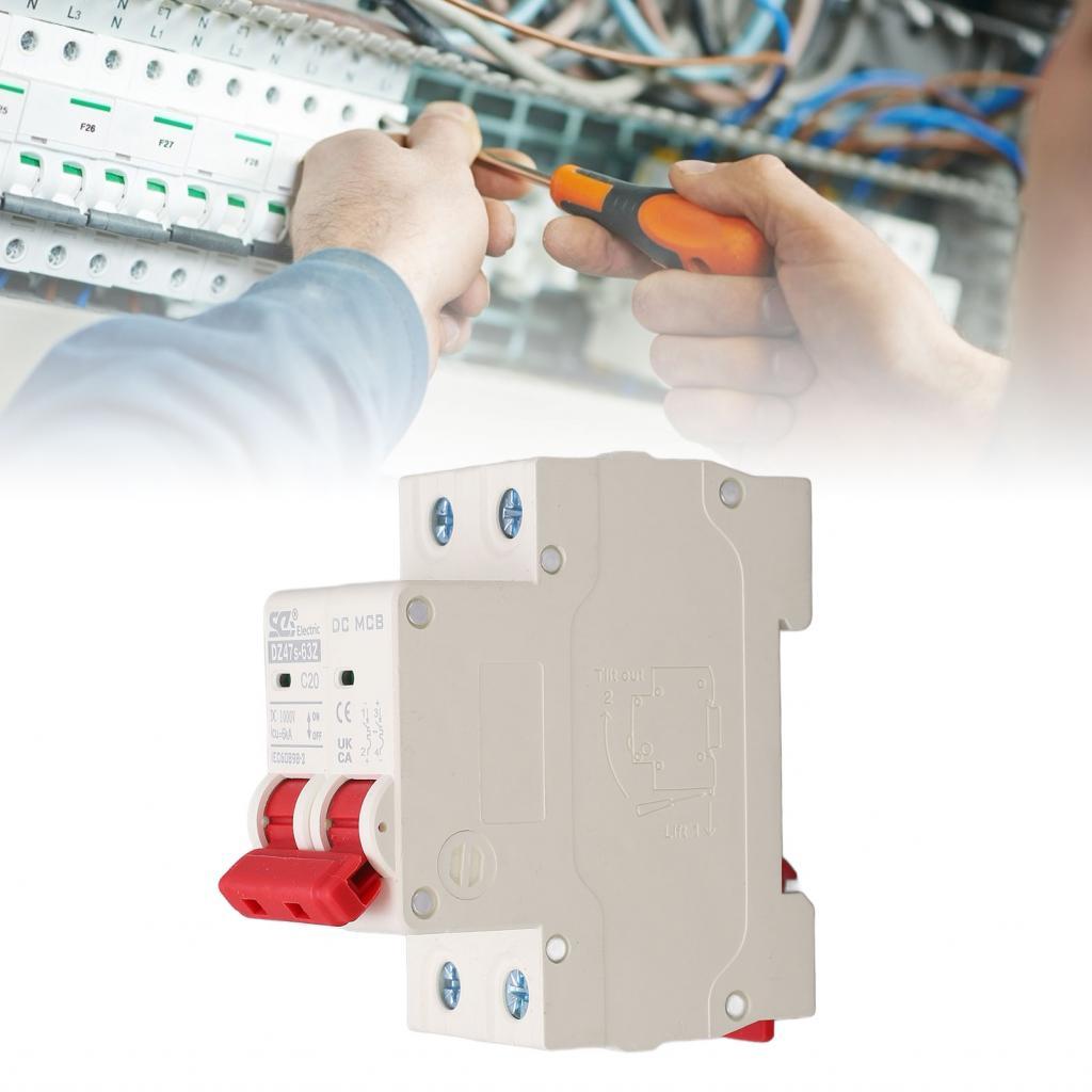 Protection Air Switch 2P 1000V 20A High Safety Mini Circuit Breaker ...