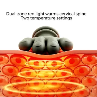 Massageador De Pescoço E Ombro Com Calor , Dispositivo De Relaxamento De Tecido Profundo , Costas 2 Modos De vzhiybr