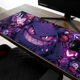 Mouse Pad Gamer Anime Grande, Tapete de Mesa para Jogos e Escritório com Borda Reforçada e Costurada 80cmX30cm