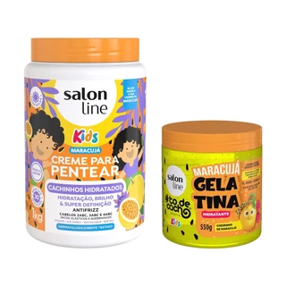 Kit Creme para Pentear Cachinhos Hidratados + Gelatina de Maracujá em Oferta na Shopee