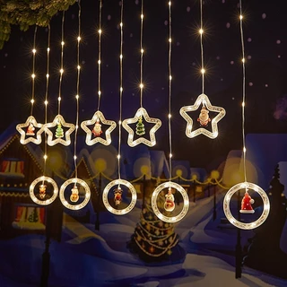 Cordão de Luzes Natal LED 100 Lâmpadas 110V/220V Árvores Branca Quente Colorida com Controlador Decoração Festa