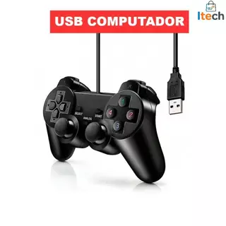 Controle Joystick Games Com Entrada Usb Computador E Console-itech