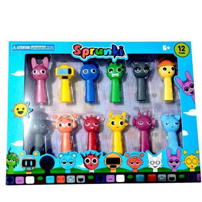 12 Bonecos Sprunki Rhythm Box Presente Criança Brinquedo | Shopee Brasil