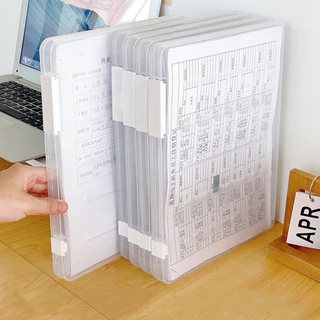 Transparente Arquivo A4 Portátil Projeto Caso Plástico Recipiente De Armazenamento De Papel Caixa Protetor De Para Revis