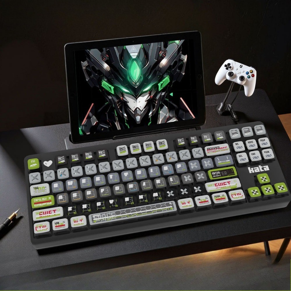 Grey Sky Green Flash Keycaps 125 Teclas SA Profile PBT Transmissão De ...