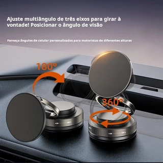 360 ° Dobrável Suporte para telemóvel Dupla Face Vácuo Magnético Carro Montado Suporte De Adsorção
