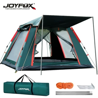 Barraca Camping Automatica Impermeavel 1500mm 3-4 Pessoas 215*215*145cm JOYFOX