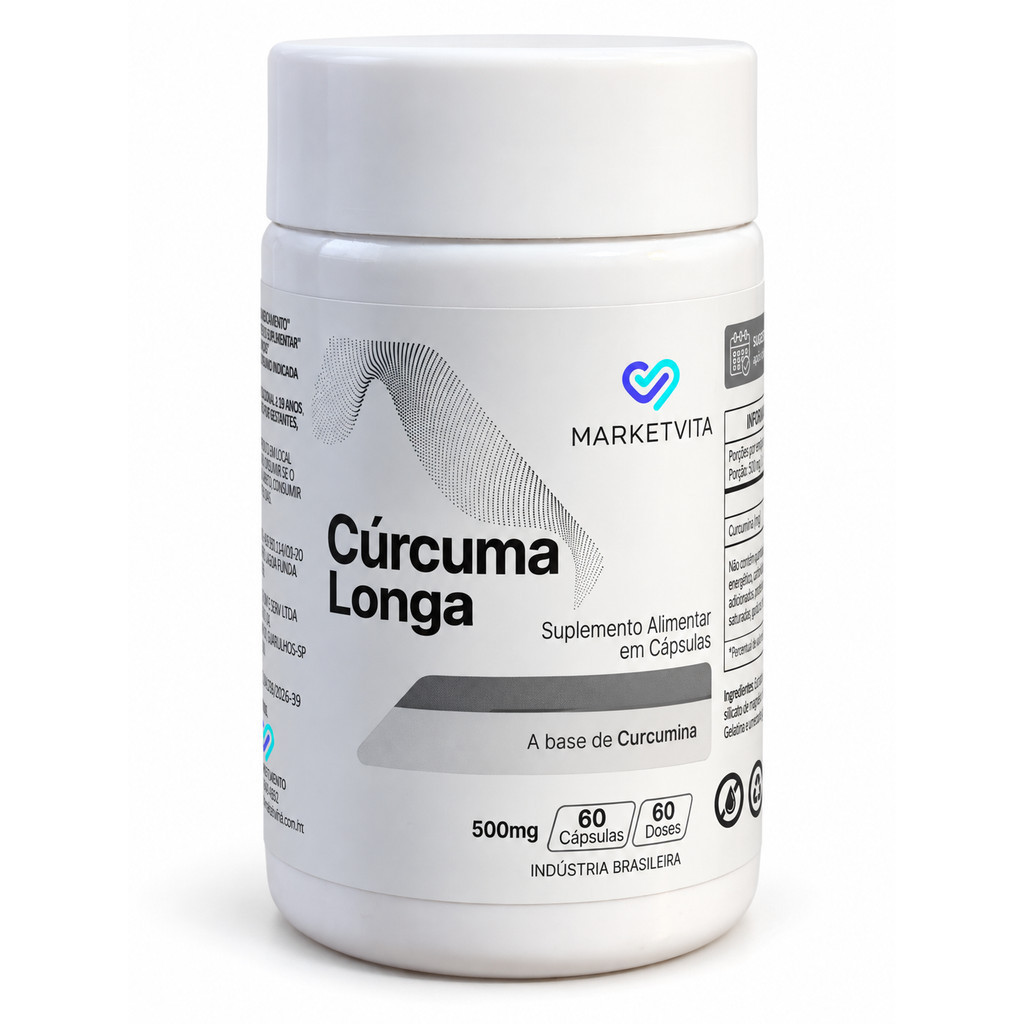 Suplemento Curcuma Longa MarketVita - 60 cápsulas | Shopee Brasil