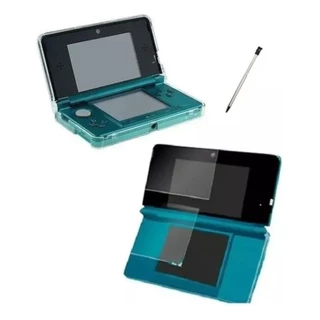 Kit 3/1 Pelicula + Caneta + Case Acrilico - Old 3ds Pequeno