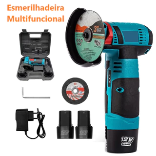 Esmerilhadeira Lixadeira Sem Fio Portátil Serra Mármore 2 Bateria 12/18V 28000 rpm Carpei