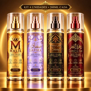 Body splash Femininos Perfumes corporal Arabe 200ml para mulher fixação forte envio imediato