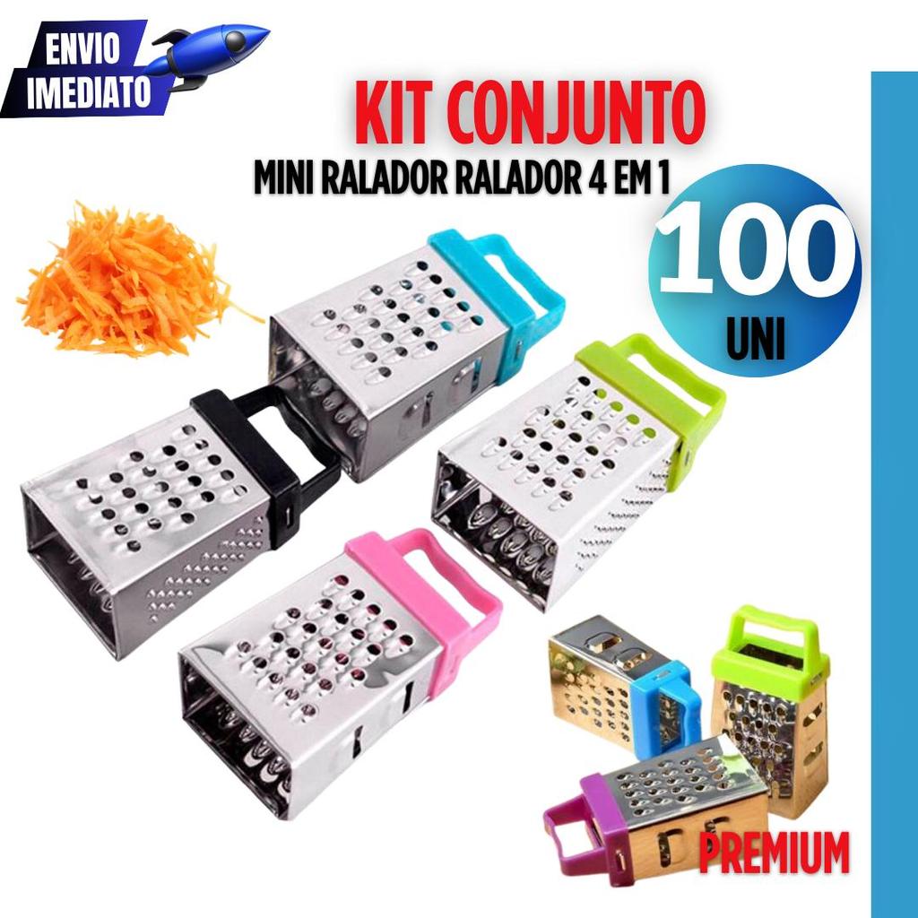 Kit 100 Mini Ralador Inox Com Ima Ralador Multifuncional Mini Ralador ...