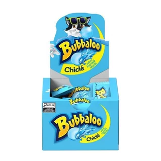 Chiclete Bubbaloo Hortelã e Menta - Caixa com 60 Unidades em Oferta na Shopee