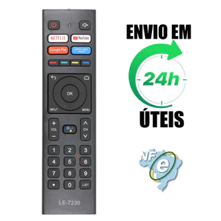 Controle Remoto Compatível Com TV Konka UHD 4K Kdg50 Kdg43 Kdg32 Android Smart