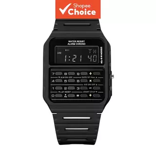 Relógio Para Homens Calculadora Digital Multifuncional Display LED De Pulso