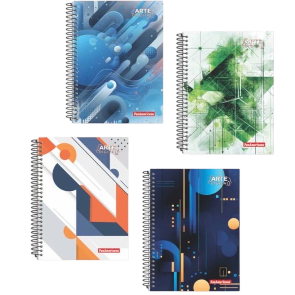 Caderno Arte Digital 10 Materias 160 Folhas Capa Dura Universitario ...