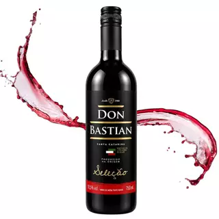 Vinho Tinto Suave Don Bastian 750ml Serra Catarinense Doce