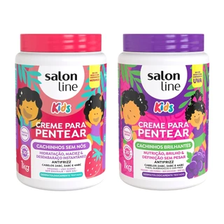 Kit 2 Cremes para Pentear Uva e Morango Kids em Oferta na Shopee