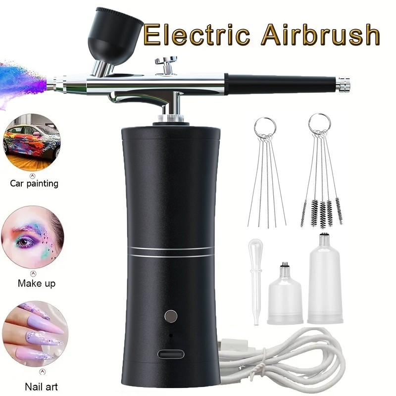 Aerógrafo Portátil com Mini Compressor - Para Unhas, Maquiagem, Cabelo