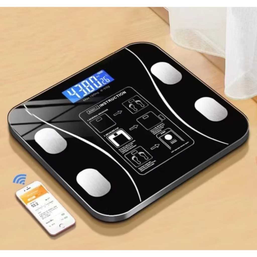 Balança Digital Corporal Bioimpendância Profissional Bluetooth Até 180 ...