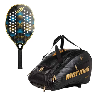 Kit Raquete + Raqueteira Vini Font II Beach Tennis Mormaii em Oferta na Shopee