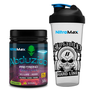 Pré-treino Abduzido 300g Nitromax + Coqueteleira Original Nitromax