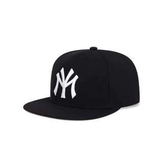 Boné Aba Reta NY Bordado Snapback Ajustável Unissex Boné Urbano Hip Hop Para Homem e Mulher Uso Diário Ao Ar Livre