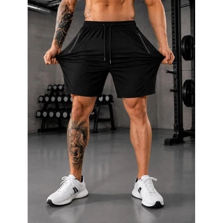 Bermuda Masculina Slim Fit Esportiva Fitness Com Elastano Plus Clout