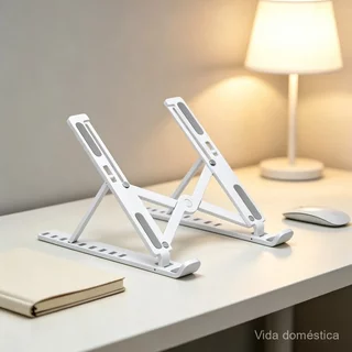 1/2/3 Pcs Suporte Para Notebook Ajustável Ergonômico Preto E Branco Dobrável Melhor Resfriamento Postura