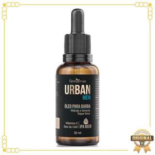 Óleo para Barba Urban Men 30ml – Hidratação, Maciez e Brilho para a Barba