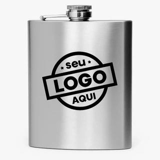Cantil Porta Bebida De Bolso Inox Personalizado TIme Nome Para Whisky Vodka Festas Casamentos 207 ml