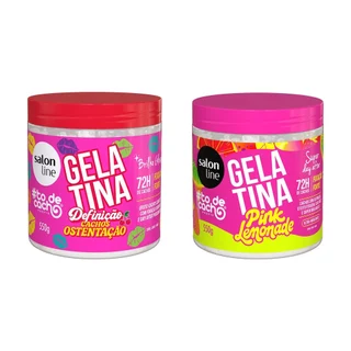 Kit 2 Gelatinas #todecacho Pink Lemonade e Cachos Ostentação em Oferta na Shopee